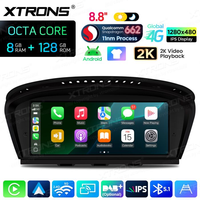 BMW | Serie 3 / 5 | Sistema operativo Android e OEM | Qualcomm 662 | Octa Core | 8 GB di RAM e 128 GB di ROM | QBBH8460CI