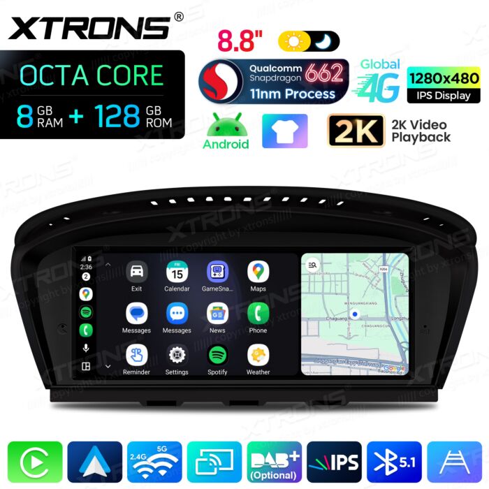 BMW | Serie 3 / 5 | Sistema operativo Android e OEM | Qualcomm 662 | Octa Core | 8 GB di RAM e 128 GB di ROM | QBBH8460CI