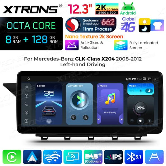 Autoradio Android da 10,25" per Mercedes-Benz Classe GLK | Apple CarPlay e Android Auto | QBMH2440M12GLK40L