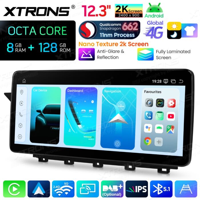Autoradio Android da 10,25" per Mercedes-Benz Classe GLK | Apple CarPlay e Android Auto | QBMH2440M12GLK40L