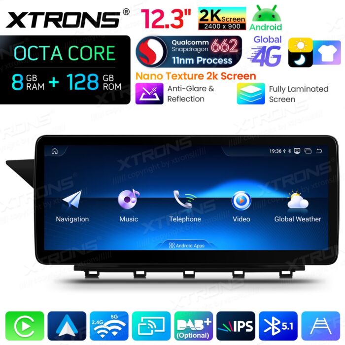 Autoradio Android da 10,25" per Mercedes-Benz Classe GLK | Apple CarPlay e Android Auto | QBMH2440M12GLK40L