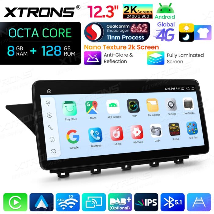 Autoradio Android da 10,25" per Mercedes-Benz Classe GLK | Apple CarPlay e Android Auto | QBMH2440M12GLK40L