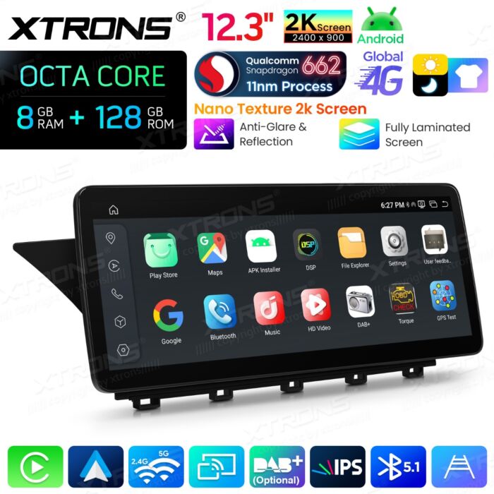 Autoradio Android da 10,25" per Mercedes-Benz Classe GLK | Apple CarPlay e Android Auto | QBMH2440M12GLK40L