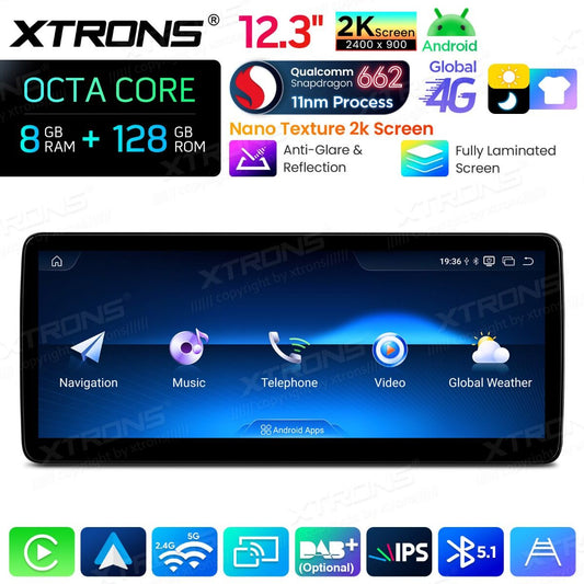 Autoradio Android da 12,3" per Mercedes-Benz Classe B | Apple CarPlay e Android Auto  QBMH2450M12BL