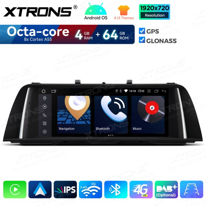 BMW | Serie 5 | Sistema operativo Android e OEM | Octa Core | 4 GB di RAM e 64 GB di ROM | Soluzione 4G integrata | QDB10FVCI