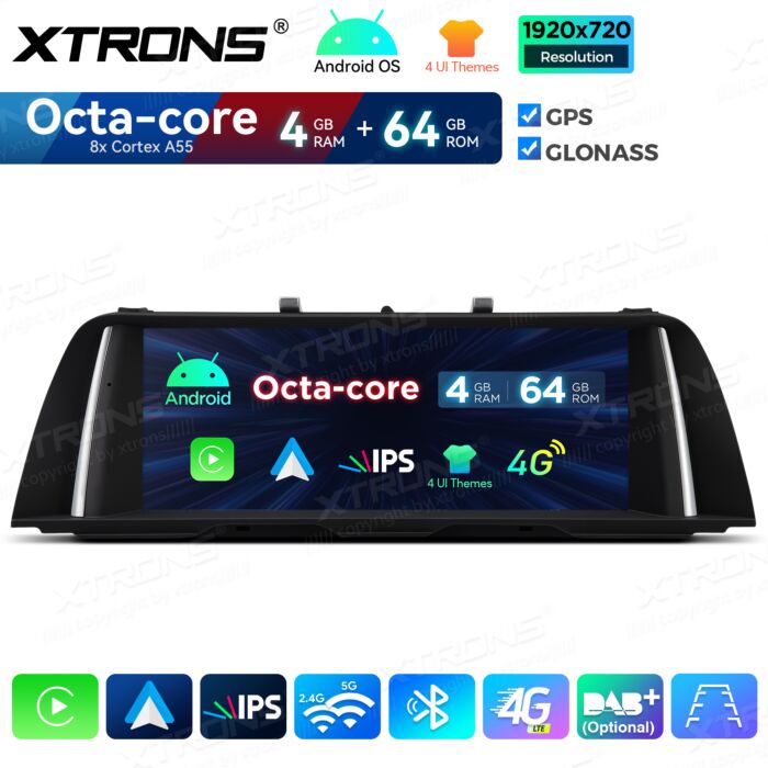BMW | Serie 5 | Sistema operativo Android e OEM | Octa Core | 4 GB di RAM e 64 GB di ROM | Soluzione 4G integrata | QDB10FVCI