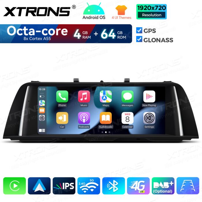 BMW | Serie 5 | Sistema operativo Android e OEM | Octa Core | 4 GB di RAM e 64 GB di ROM | Soluzione 4G integrata | QDB10FVCI