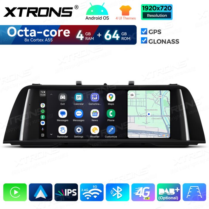 BMW | Serie 5 | Sistema operativo Android e OEM | Octa Core | 4 GB di RAM e 64 GB di ROM | Soluzione 4G integrata | QDB10FVCI