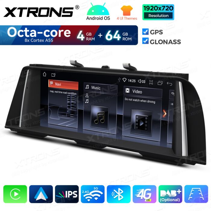 BMW | Serie 5 | Sistema operativo Android e OEM | Octa Core | 4 GB di RAM e 64 GB di ROM | Soluzione 4G integrata | QDB10FVCI