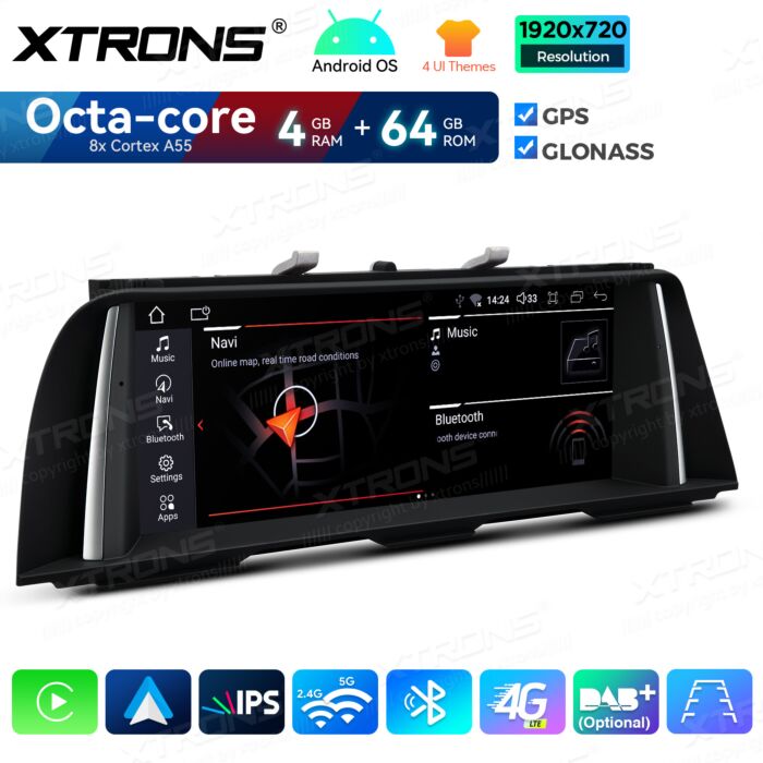 BMW | Serie 5 | Sistema operativo Android e OEM | Octa Core | 4 GB di RAM e 64 GB di ROM | Soluzione 4G integrata | QDB10FVNB