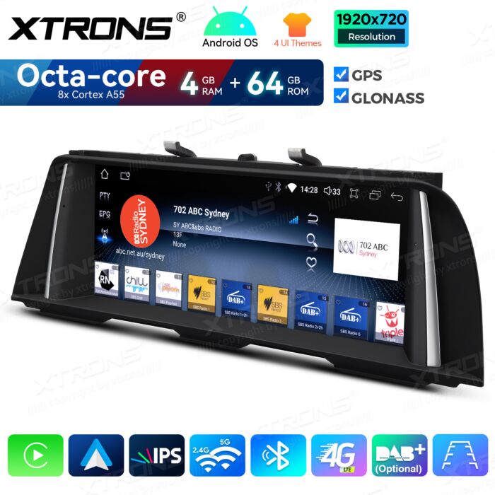 BMW | Serie 5 | Sistema operativo Android e OEM | Octa Core | 4 GB di RAM e 64 GB di ROM | Soluzione 4G integrata | QDB10FVNB
