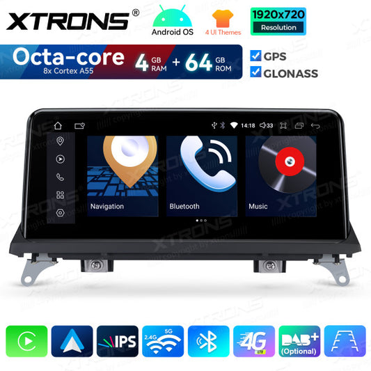 BMW X5 E70 X6 E71 CCC/CIC/NBT 10,25'' Android OS 8 Core 4+64GB 4G LTE CarPlay Android Auto DSP  QDB10X5CC