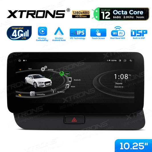Audi Q5 2009-2016 10,25" Android 14 Wireless CarPlay Android Auto Radio Multimedia 4G DSP Navigatore  QEA12UCA12Q5L