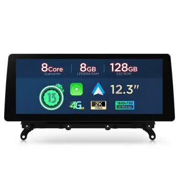 BMW X3 F25 CIC (2011-2013) Carplay android auto / Android  OEM / Qualcomm 680 / Octa Core / 8 GB di RAM e 128 GB di ROM / QGB23CIB12X3