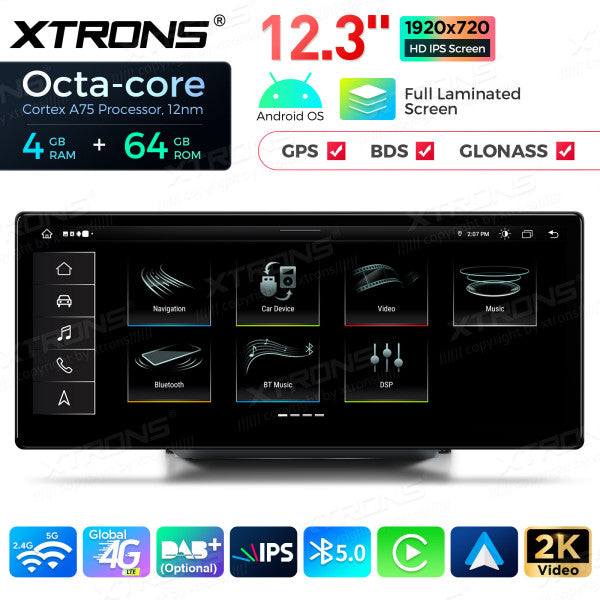 Audi A1 RMC / HN+R / HN+ 2010-2018  Android 13 4G 12,3 " Octa Core 4+64 GB  Carplay Android auto wireless QLA23A1