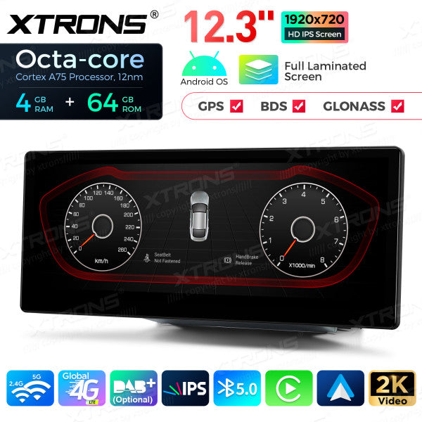 Audi A1 RMC / HN+R / HN+ 2010-2018  Android 13 4G 12,3 " Octa Core 4+64 GB  Carplay Android auto wireless QLA23A1
