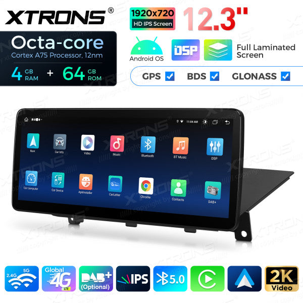 BMW X1 E84 CIC System 12.3'' Android 14 Octacore 4-64 GB HD IPS Car Multimedia Player  Global 4G CarPlay Android Auto DSP QLB22CIB12X1