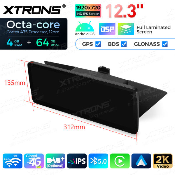BMW X1 E84 CIC System 12.3'' Android 14 Octacore 4-64 GB HD IPS Car Multimedia Player  Global 4G CarPlay Android Auto DSP QLB22CIB12X1