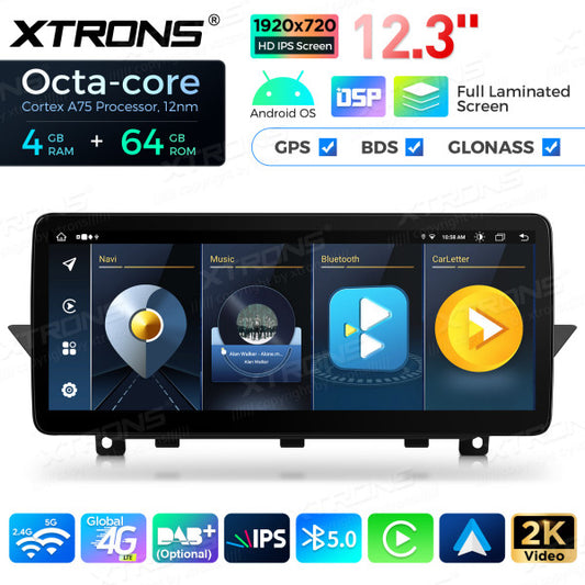 BMW X1 E84 CIC System 12.3'' Android 14 Octacore 4-64 GB HD IPS Car Multimedia Player  Global 4G CarPlay Android Auto DSP QLB22CIB12X1
