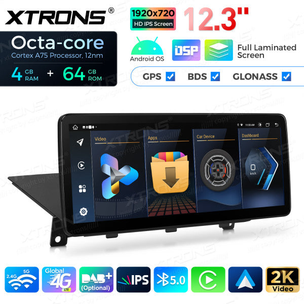 BMW X1 E84 CIC System 12.3'' Android 14 Octacore 4-64 GB HD IPS Car Multimedia Player  Global 4G CarPlay Android Auto DSP QLB22CIB12X1