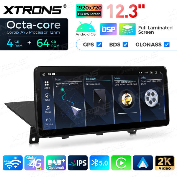 BMW X1 E84 CIC System 12.3'' Android 14 Octacore 4-64 GB HD IPS Car Multimedia Player  Global 4G CarPlay Android Auto DSP QLB22CIB12X1