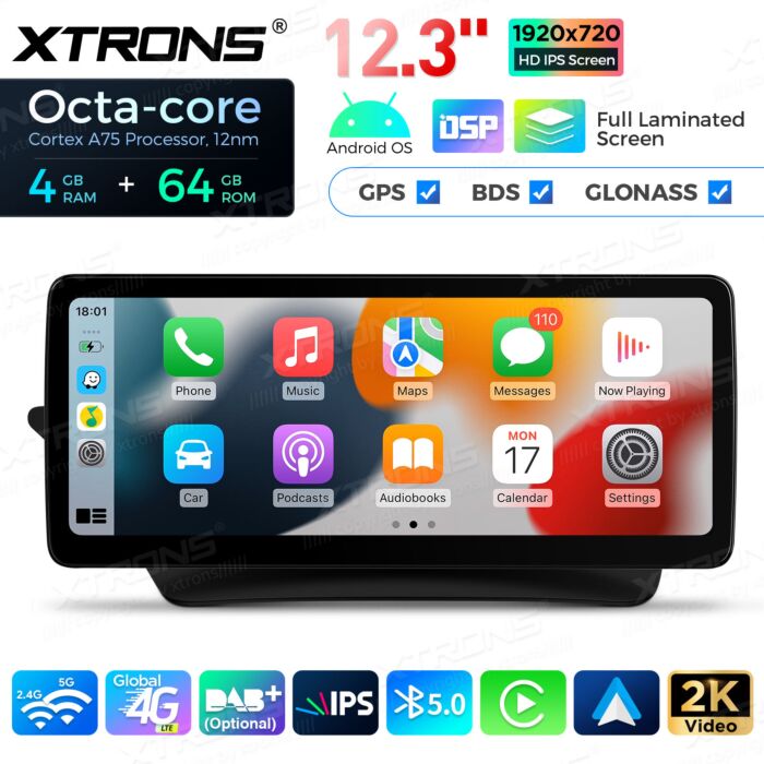 Autoradio Android da 10,25" per Mercedes-Benz Classe E | Apple CarPlay e Android Auto | QLM2240M12ECL