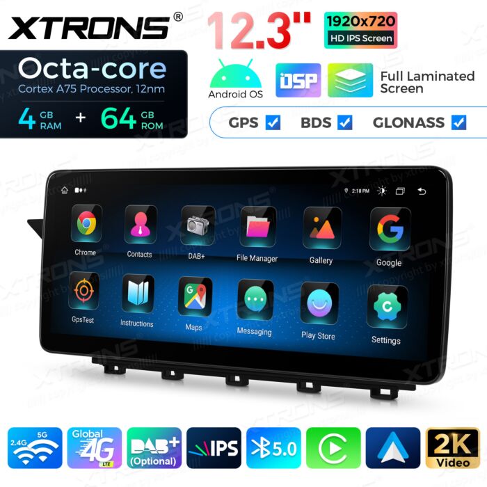 Autoradio Android da 12,3" per Mercedes-Benz Classe GLK | Apple CarPlay e Android Auto QLM2240M12GLK40L