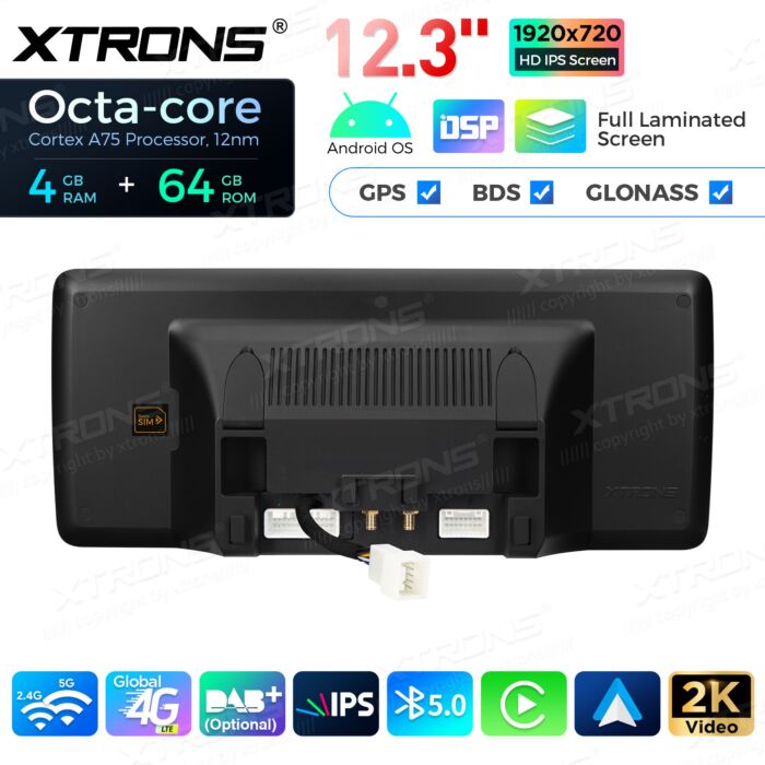 Autoradio Android da 12,3" per Mercedes-Benz Classe GLK | Apple CarPlay e Android Auto QBMH2450M12BL