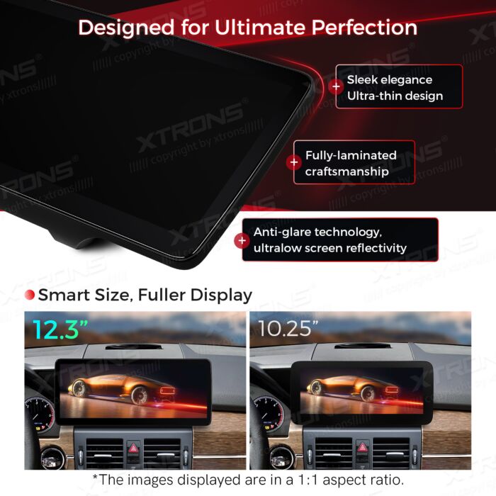 Autoradio Android da 12,3" per Mercedes-Benz Classe GLK | Apple CarPlay e Android Auto QLM2240M12GLK40L