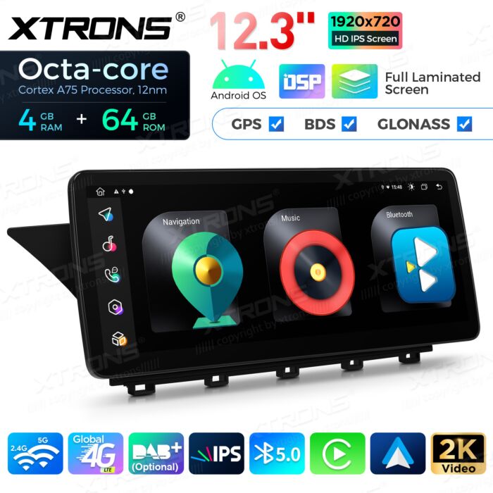 Autoradio Android da 12,3" per Mercedes-Benz Classe GLK | Apple CarPlay e Android Auto QLM2240M12GLK40L