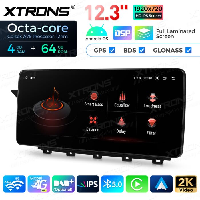 Autoradio Android da 12,3" per Mercedes-Benz Classe GLK | Apple CarPlay e Android Auto QLM2240M12GLK40L