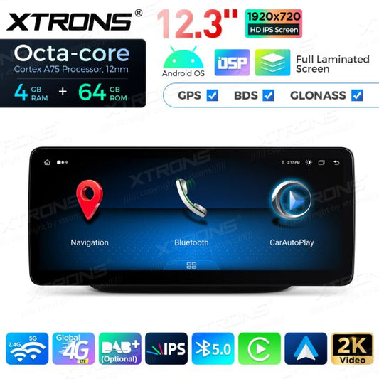 Autoradio Android da 12,3" per Mercedes-Benz Classe B | Apple CarPlay e Android Auto QLM2245M12BL