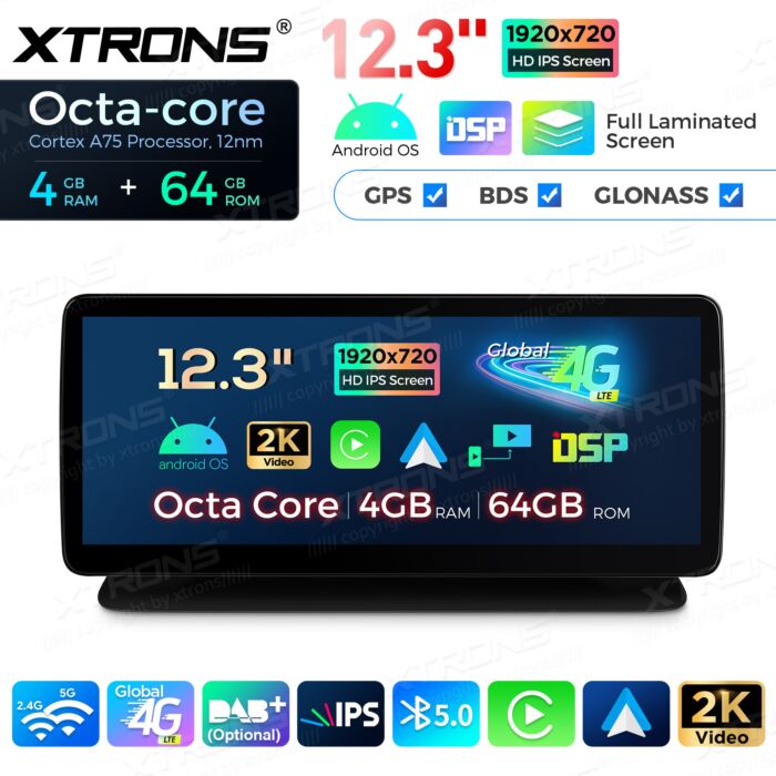 Autoradio Android da 12,3" per Mercedes-Benz | Apple CarPlay e Android Auto | QLM2245M12CLS