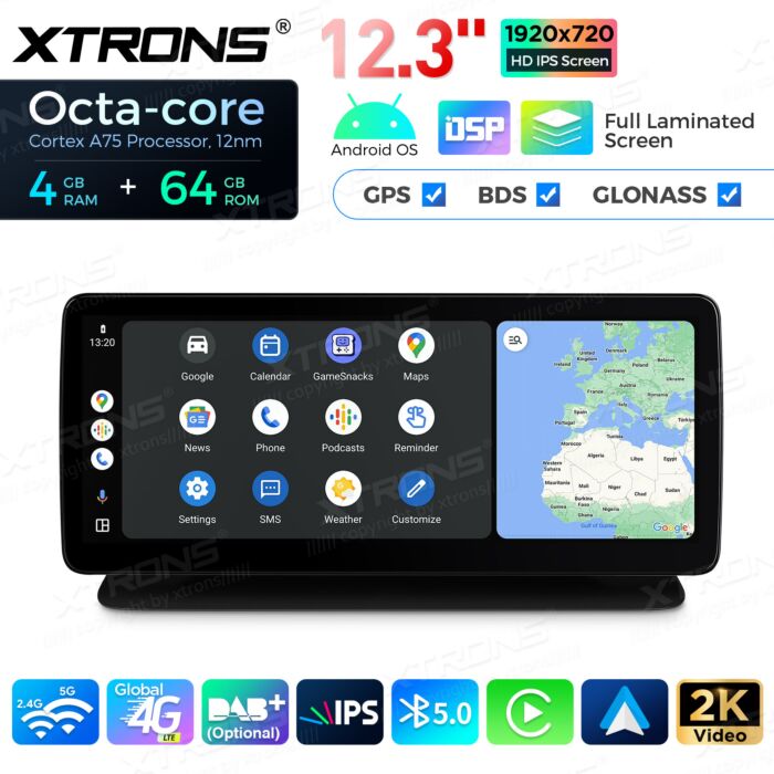 Autoradio Android da 12,3" per Mercedes-Benz | Apple CarPlay e Android Auto | QLM2245M12CLS