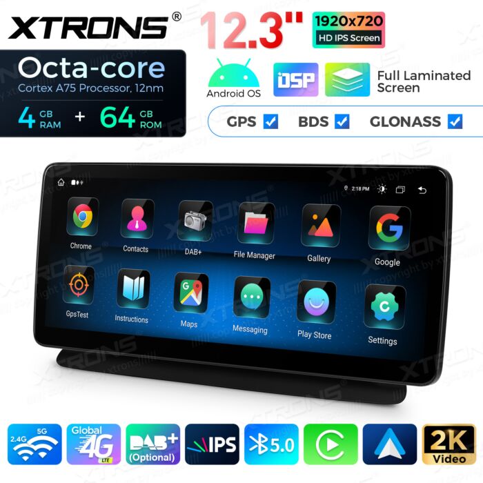 Autoradio Android da 12,3" per Mercedes-Benz | Apple CarPlay e Android Auto | QLM2245M12CLS