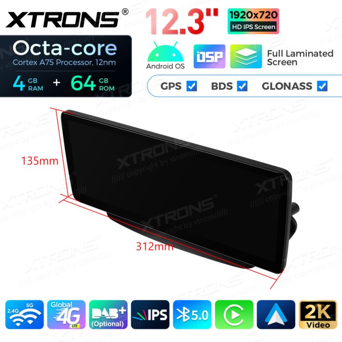 Autoradio Android da 12,3" per Mercedes-Benz Classe E | Apple CarPlay e Android Auto QLM2245M12ECL