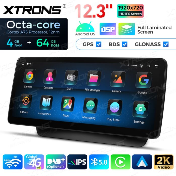 Autoradio Android da 12,3" per Mercedes-Benz Classe E | Apple CarPlay e Android Auto QLM2245M12ECL