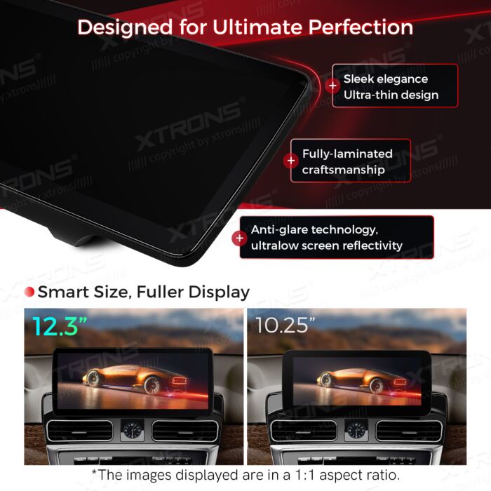 Autoradio Android da 12,3" per Mercedes-Benz | Apple CarPlay e Android Auto | QLM2245M12ML45