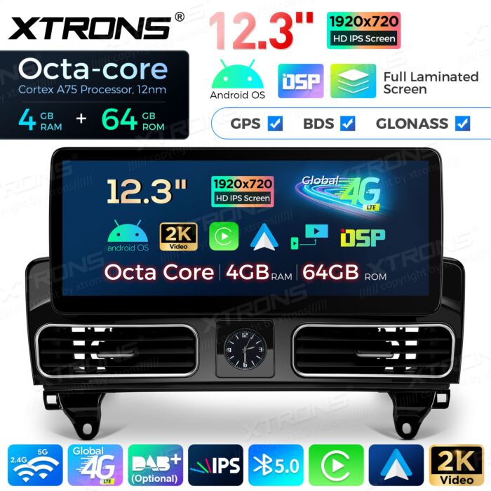 Autoradio Android da 12,3" per Mercedes-Benz | Apple CarPlay e Android Auto | QLM2245M12ML45