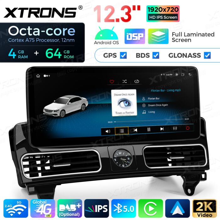 Autoradio Android da 12,3" per Mercedes-Benz | Apple CarPlay e Android Auto | QLM2245M12ML45