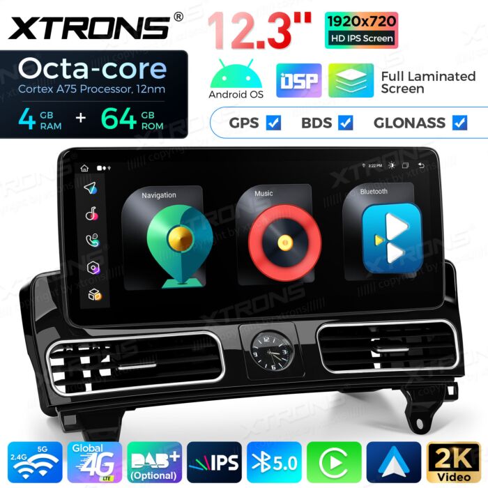 Autoradio Android da 12,3" per Mercedes-Benz | Apple CarPlay e Android Auto | QLM2245M12ML45