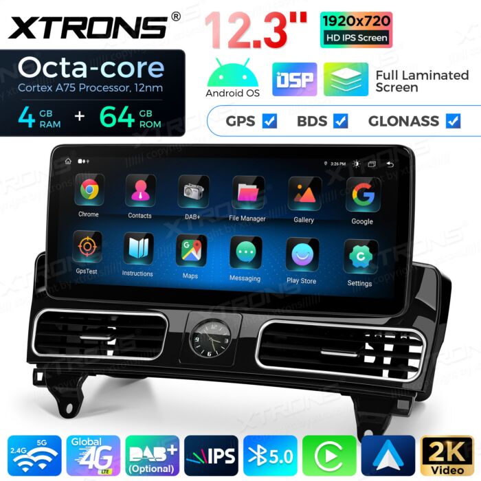 Autoradio Android da 12,3" per Mercedes-Benz | Apple CarPlay e Android Auto | QLM2245M12ML45