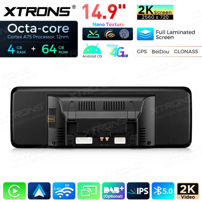 Autoradio Android da 14,9" con schermo Nano Texture 2K per Mercedes-Benz Classe M/Classe GL | Apple CarPlay e Android Auto | QLM4245MLS