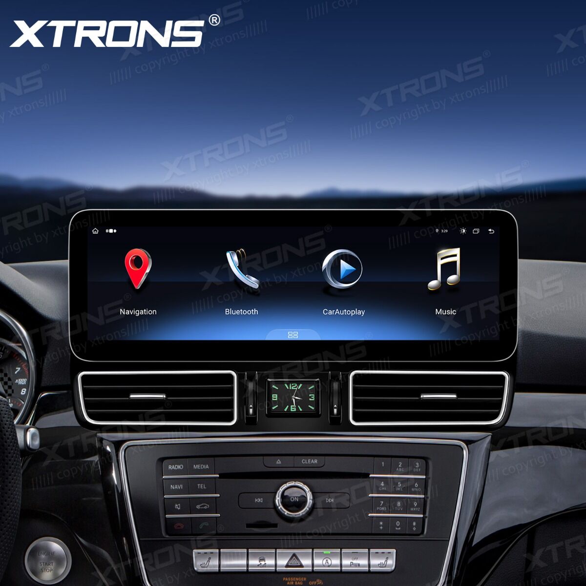 Mercedes-Benz Classe GLE W166/GLS - Classe X166 NTG 5.0/5.1/5.2  Android OS  14,9" Octa Core 4+64GB con schermo 2K  Carplay Android auto wireless Gps Wifi BT  4G QLM4450GLE