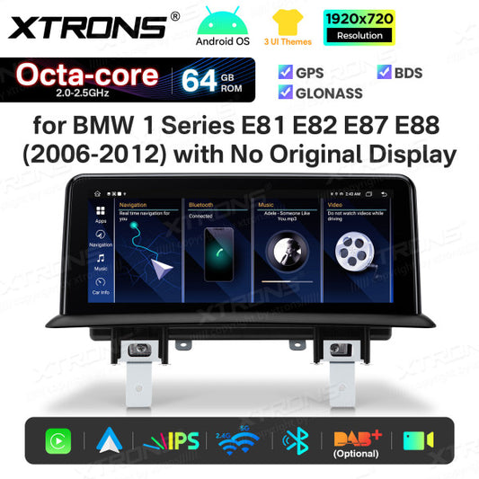 BMW Serie 1 E81/E82/E87/E88  SENZA MONITOR DI SERIE Android OS da 10,25"  Carplay Android auto wireless 4G Octa Core 2GB/64 GB  QTB1087UNL