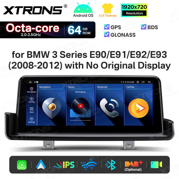 BMW E90/E91/E92/E93 SENZA MONITOR DI SERIE Octacore 2GB/64 GB 10.25'' Android OS 4G carplay android auto wireless  QTB1090UNL