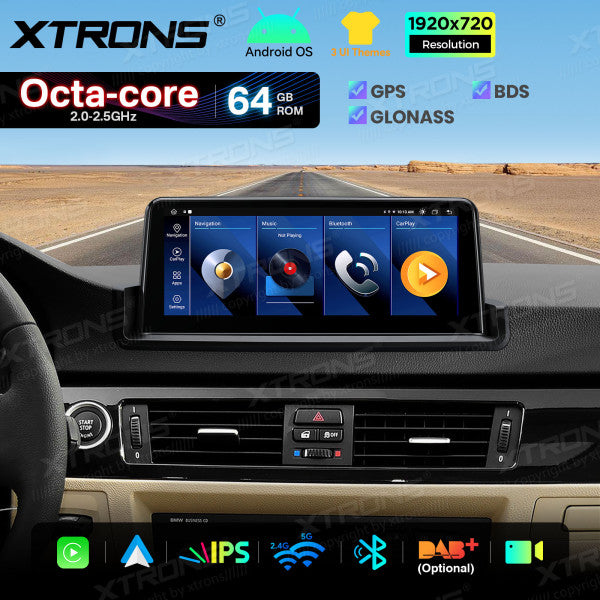 BMW E90/E91/E92/E93 SENZA MONITOR DI SERIE Octacore 2GB/64 GB 10.25'' Android OS 4G carplay android auto wireless  QTB1090UNL