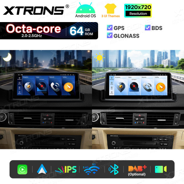 BMW E90/E91/E92/E93 SENZA MONITOR DI SERIE Octacore 2GB/64 GB 10.25'' Android OS 4G carplay android auto wireless  QTB1090UNL