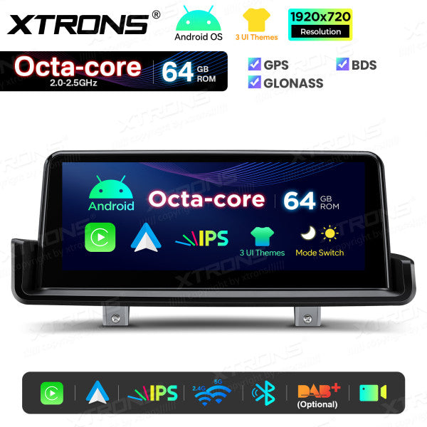 BMW E90/E91/E92/E93 SENZA MONITOR DI SERIE Octacore 2GB/64 GB 10.25'' Android OS 4G carplay android auto wireless  QTB1090UNL