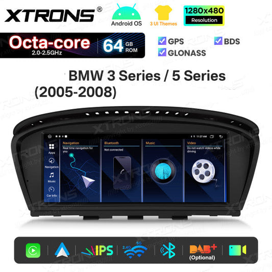 BMW 5 Series E60/61/62/63 CCC-CIC  8,8'' Android OS 8 Core 2+64GB Car Radio 4GLTE CarPlay Android Auto Wireless  DSP QTB8060CC